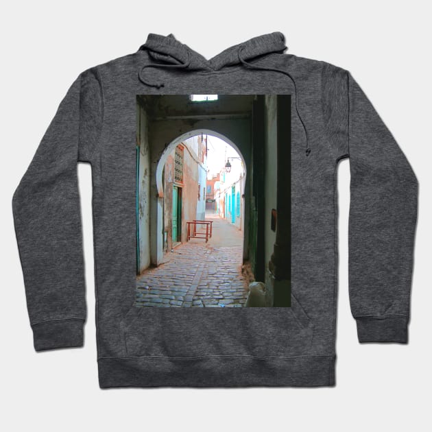 Tunis Alleyway Hoodie by tomg